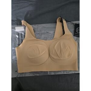 NWT Evelyn & Bobbie Bobbie Scoop Bra-Sand- Size L
